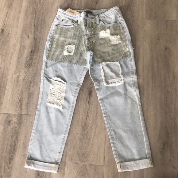 Forever21 Sequined Jeans - Picture 1 of 4